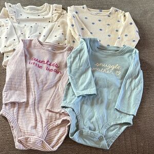Carter's/Cat & Jack Baby Bodysuit Bundle 12 mos